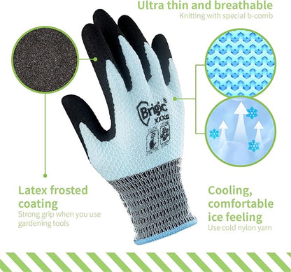 Gardening Gloves - Cooling, Thin, Touch, Outdoor work garden gloves for women, gardening tool for yard landscaping