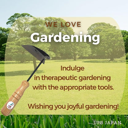 UPB Japan Japanese Hand Hoe Nejiri Gama Weeding Sickle for Weeding Gardening Planting 9.8in (25cm)