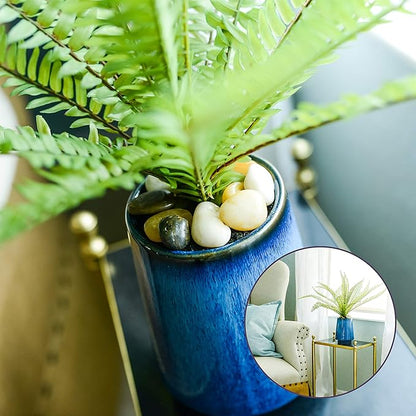 5 lbs Approx. 82 River Rocks Stones for Plants Pebbles for Indoor Plants | Aquarium Fish Tank Rocks | Polished Decorative Rocks for Vases (1.6-2.4 Inches)