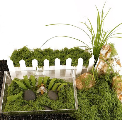 Caiyjhao Artificial Green Moss is Used for Potted Plants, and Moss Crafts are Used for Fairy Tale Garden Houses, Garlands, Glass Container Fillers and Wedding Wall Decoration (7.05 Ounces)