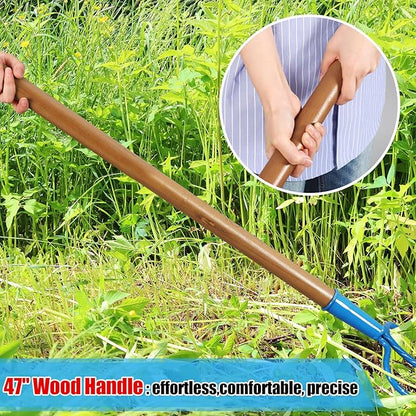 59 Inch Manure Fork Wood Handle 3 Tine Fork for Farm Stable Hay Ranch Bedding Garden