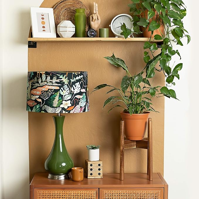 Acacia Hardwood Adjustable Plant Stand Indoor, Planter Stand Pot, Mid Century Modern Planter Holder for Indoor Plants, Outdoor Pedestal fits 8 9 10 11 12 Inches Pots, Wooden Pedestal Only