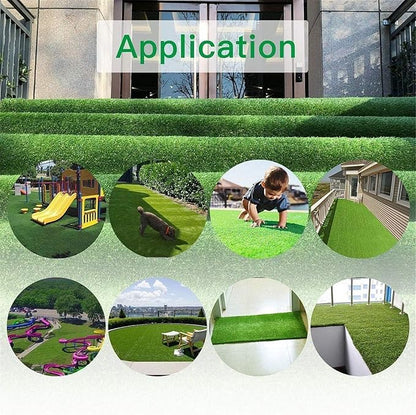 LITA Realistic Artificial Grass Turf Lawn Customized Size 14 x 63 Feet, 1.38" Indoor Outdoor Garden Lawn Landscape Synthetic Grass Mat Fake Grass Rug