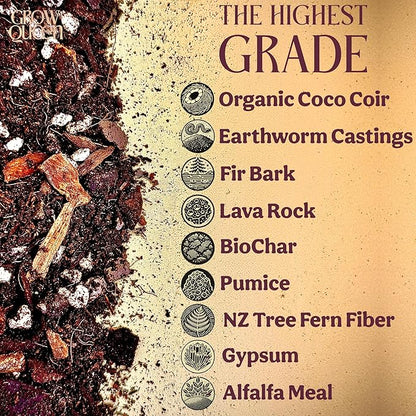 Craft Aroid Potting Mix- Elite Organic Alocasia, Philodendron, Monstera Soil Mix, Chunky, Well Draining Potting Soil for Indoor Plants, All Tropical Plants & Houseplants, Sustainable & Peat Free 8QT