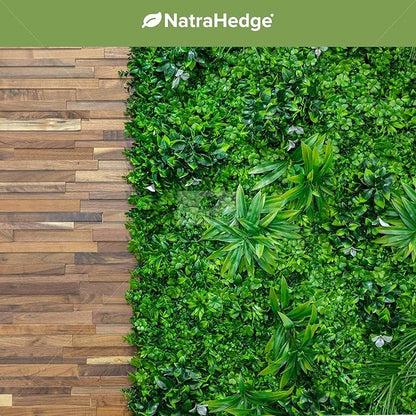NatraHedge Artificial Maui Living Wall Vertical Garden for Outdoor Hedge Installments or Indoor Decor (5 Pack) 28 SQF