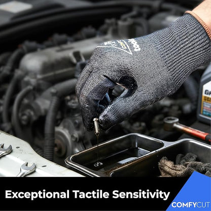 toolant ANSI A4 Cut Resistant Work Gloves without Steel & Fiberglass, Ultra Light Comfort & Proper Fit,for Mechanic,Gardening