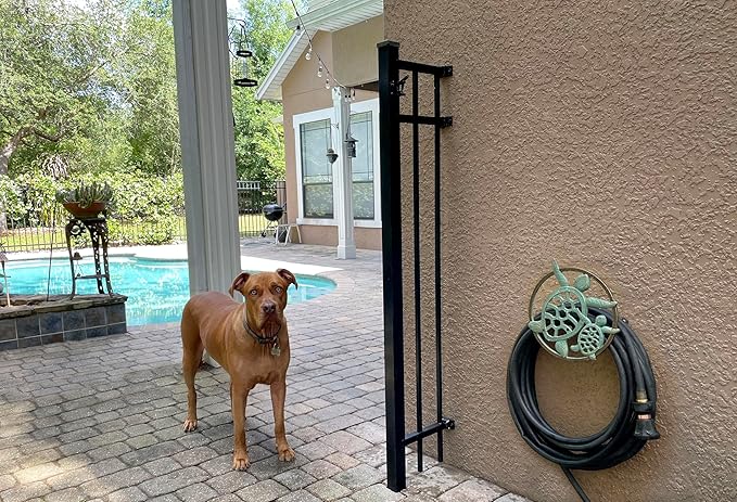 Verdigris Bronze Finish Cast Iron Sea Turtle Decorative Wall Mounted Hanging Garden Hose Hanger - 12 Inches Diameter - Ocean-Inspired Hose Holder Décor
