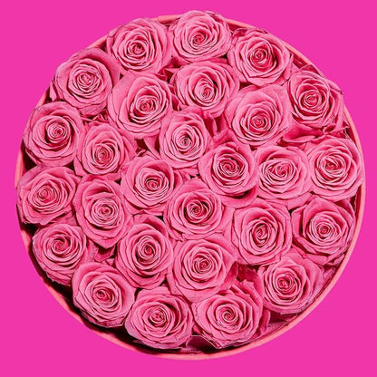 Perfectione Roses 27 Roses in a Box, Mothers Day Rose, Preserved Flowers for Her, Flowers for Delivery Birthday Gifts for Women (Velvet Pink)