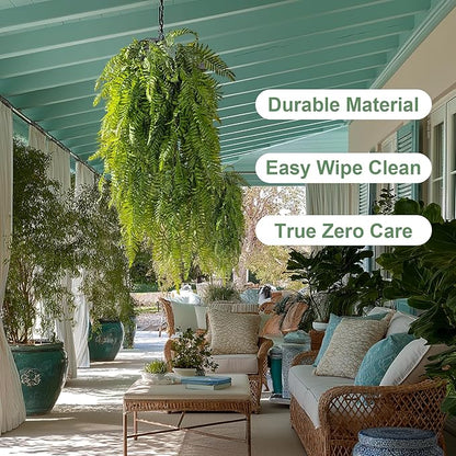 4PCS Fake Hanging Plants Set - Ultra Realistic Artificial Vine with Lifelike Leaves, Zero Maintenance Home & Office Decor for Wall, Shelf, Wedding Arch