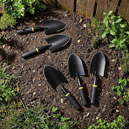 8 Pcs Garden Trowel Heavy Duty Garden Hand Shovel Tool Carbon Steel Trowel for Digging Metal Hand Shovel Spade with Resin Handle for Lawn Yard Farm Home Shop Planting (3.23 Inch)