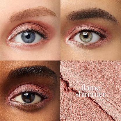 Julep Eyeshadow 101 Cream-to-Powder Waterproof Shadow Stick – Flame Shimmer – Long-Lasting, Crease-Proof, Warm Orange Toned Shimmer Cream Eyeshadow with Built-in Smudger
