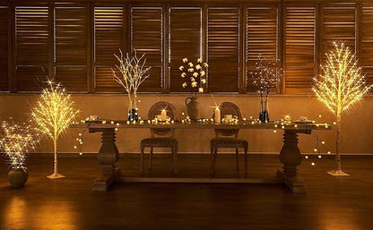 LITBLOOM Lighted Twig Birch Tree with Fairy Lights 6FT 330 LED for Indoor Outdoor Home and Christmas Holiday Decoration