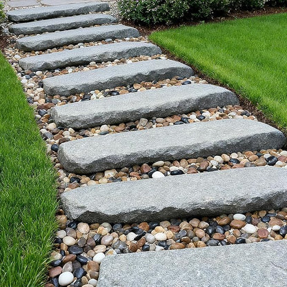 Onlyfire 15lb Polished Pebbles, 3/8" Natural Decorative Mixed Color River Rocks Aquarium Gravel Stones for Landscaping, Indoor Plants, Vase, Succulent, Fish Tank