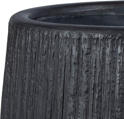 SAFAVIEH Outdoor Collection Francia Grey Concrete Planter (Fully Assembled)