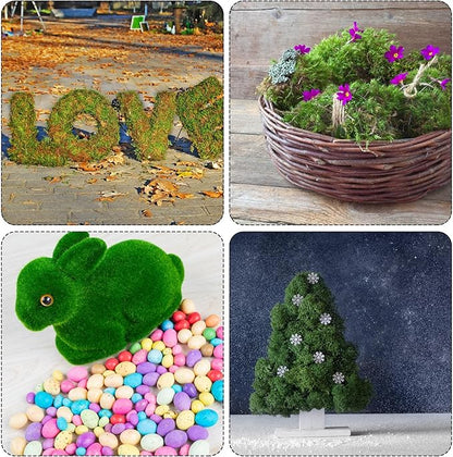 MECCANIXITY 3.5 OZ Moss Fake Craft Moss Artificial Moss Natural Preserved Moss for Craft Arts Floral DIY Project Wall Wedding Garden Patio Table Terrariums Decoration(Sweet Pink)