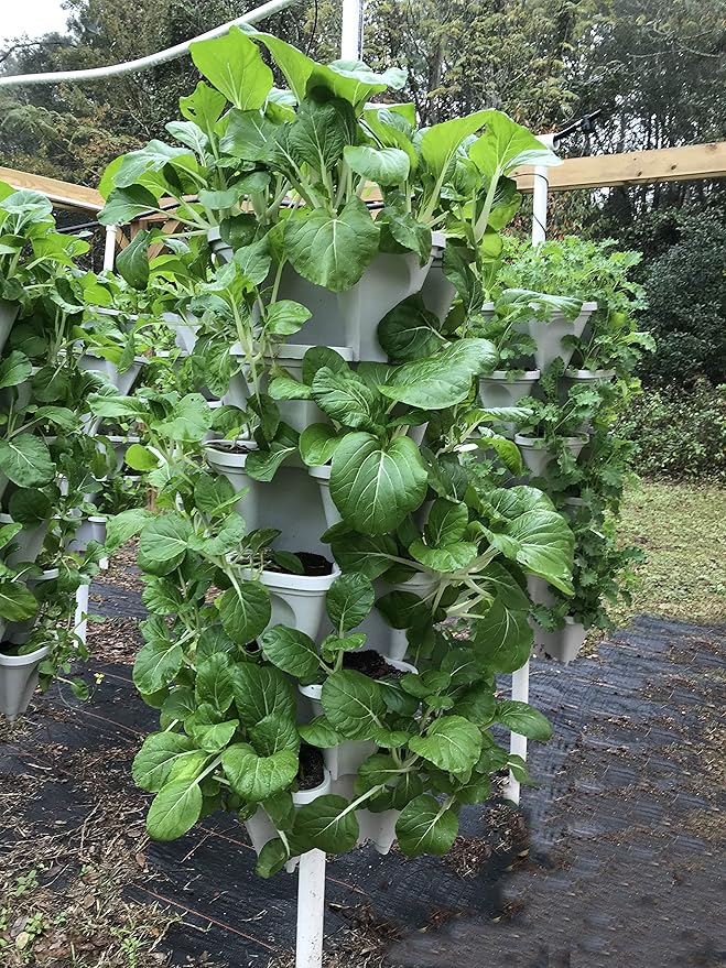 18 Inch Black Vertical Garden. use for Vegetable Strawberry herb Small Space Gardening.