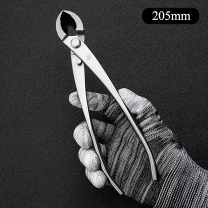 TianBonsai Bonsai Tools 5-Piece Alloy Steel Bonsai Tool Kit in Cluding 205mm Wire Cutter / 205mm Round Edge Cutter / 205mm Jin Plier / 200mm Straight Root Hook/Tweezers(NBK5-02)