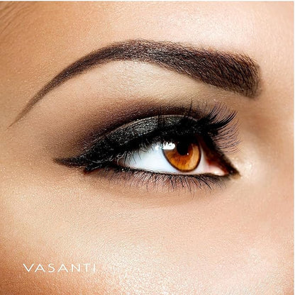 VASANTI Kajal Waterline Eyeliner Pencil - Long-lasting, Waterproof, Smudge-proof, Safe for Sensitive Eyes, Waterline Eye Liner - Opthalmologist Approved and Tested (Intense Black)