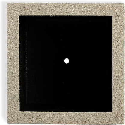 PolyStone Monterray Modern Outdoor/Indoor Square Planter, 23" L x 23" W x 19" H, Lightweight, Heavy Duty, Weather Resistant, Polymer Finish, Commercial Grade and Residential (Sandstone Granite)