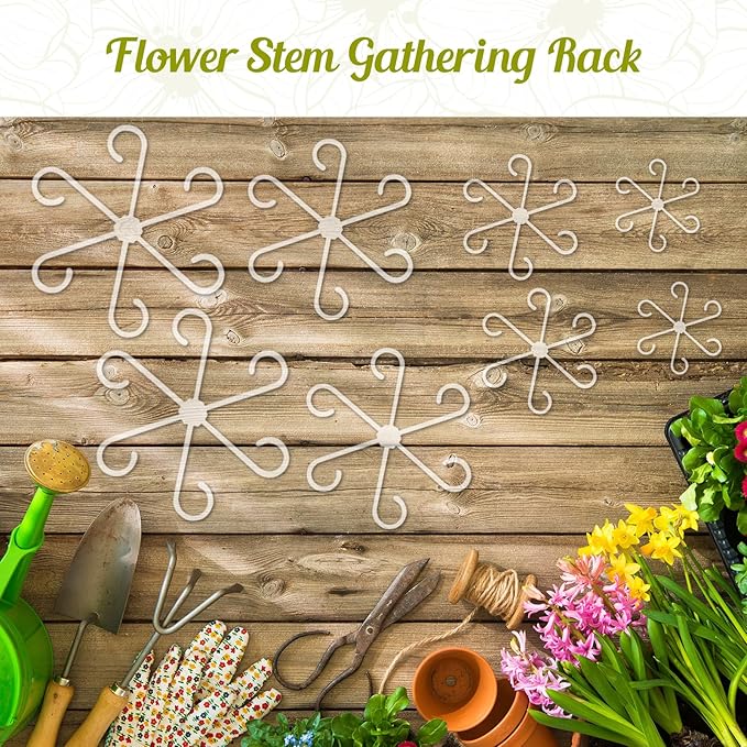 16 Pack Adjustable Indoor Plant Support Stakes, Reusable Plastic Stem Holders & Trellis for Monstera, Pothos, Vines Vertical Growth Air Circulation Stable Stem Support (Clear)