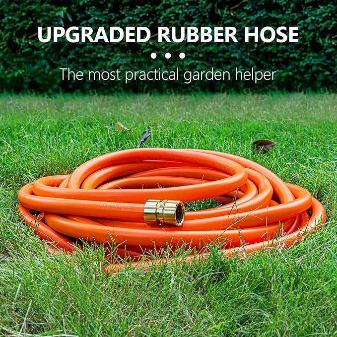 Garden Hose 200ft x 5/8", Custom Length, -40°F to 150°F, All-weather, NO Kink, Flexible, 600 Burst PSI, Leakproof Water Hose with Additional Customizable Solid GHT Fittings