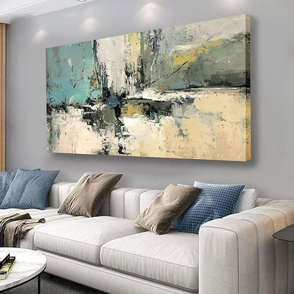 Belmrxne Abstract Canvas Wall Art Colorful Wall Decor Modern Minimalist Artwork for Living Room Bedroom Dining Room Office Home Decor 20x40 Inch