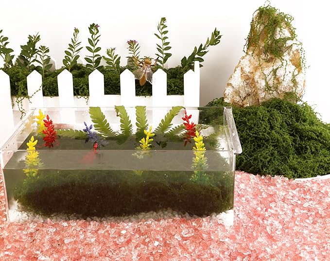 Dark Green Moss is Used for Handicrafts, Artificial Moss, Glass Vase Fillers, Wedding/Christmas/Spring Green Parties/Indoor Flower Pots/DIY Rainforest Models/Table Decoration (7.05 Ounces)