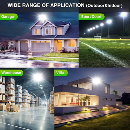 STASUN LED Flood Light Outdoor, Max Series 300W 30000lm 6000K Daylight IP66 Waterproof, Commercial Parking Lot Light,3 Heads for Yard Street Stadium Floodlight Bright Security Lights for Outdoor Area