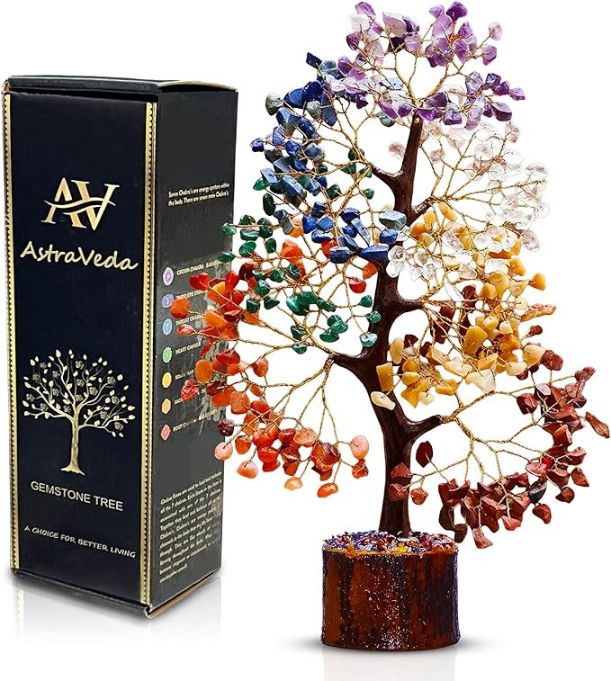 7 Chakra Tree, Crystal Tree of Life, Feng Shui Trees, Positive Energy, Meditation Gift, Crystals and Stones, Spiritual Items, Home Office Decor