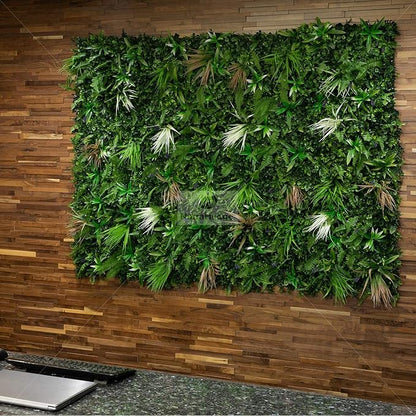 NatraHedge Artificial Kauai Living Wall Vertical Garden for Outdoor Hedge Installments or Indoor Decor (5 Pack) 28 SQF