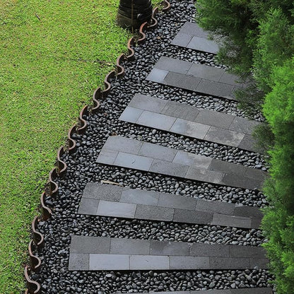 GASPRO 30 Pound River Rocks, Decorative Stones for Walkways, Outdoor Landscaping, Garden, Yard, 1 to 2 Inch, Black Polished Pebbles for Planters, Flower Beds, Vase