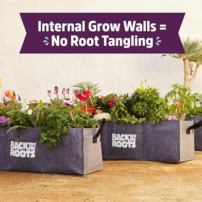 Back to The Roots Breathable Raised Bed (Provides More Oxygen to Roots), 9 Cu. Ft., No Assembly Needed, Reusable & Weatherproof