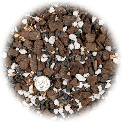 Premium Bonsai Soil All Purpose Fast Draining Mix - Pumice, Lava, Calcined Clay and Pine Bark Potting Pre Mixed Bonsai Plant Soil Mixture by GARDENERA - Made in USA - (4 Quart Bag)