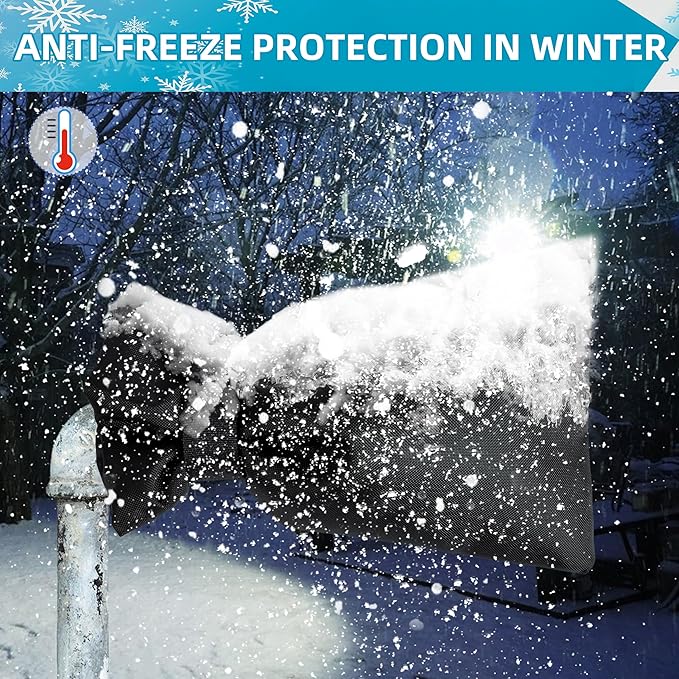 Outdoor Faucet Covers for Winter 4 Pack Faucet Cover Freeze Protection Insulated Anti-Freeze Waterproof Material Reusable Faucet Cover Socks for Various Faucet Spigot,Pipe,Garden Hose Bib