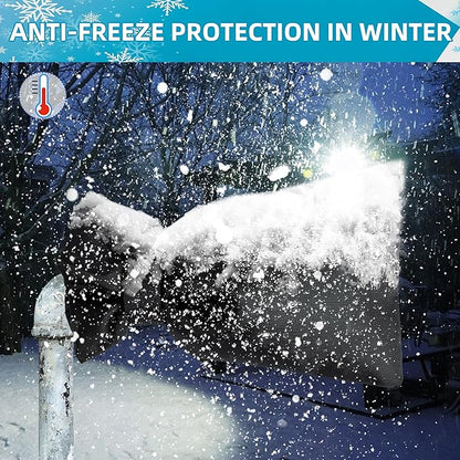 Outdoor Faucet Covers for Winter 4 Pack Faucet Cover Freeze Protection Insulated Anti-Freeze Waterproof Material Reusable Faucet Cover Socks for Various Faucet Spigot,Pipe,Garden Hose Bib