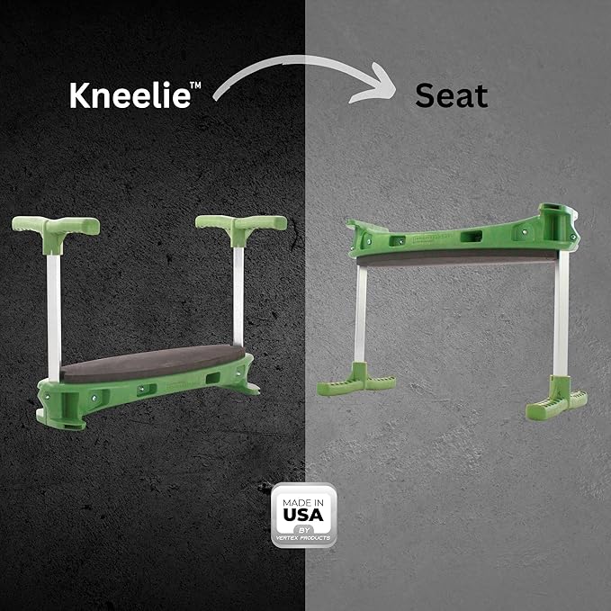 TheXceptional Kneelie | Ergonomic Kneeling Bench Garden Stool for Gardening and Kneeler with Easy Up Assist Handles | Durable Garden Kneelers for Seniors | Made in USA by Vertex Products | Model EX150