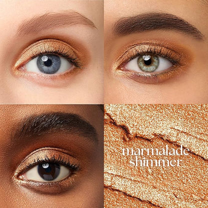 Julep Eyeshadow 101 Cream-to-Powder Waterproof Shadow Stick – Marmalade Shimmer – Long-Lasting, Crease-Proof, Orange Apricot Shimmer Cream Eyeshadow with Built-in Smudger