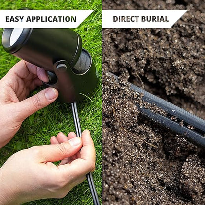 Wirefy 16/2 Low Voltage Landscape Wire 250 ft | Low Voltage Landscape Lighting Wire | Pure Copper | Outdoor Direct Burial | 16-Gauge 2-Conductor 250 Feet | UL Listed