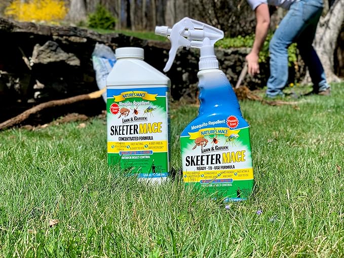 Skeeter MACE Natural Outdoor Mosquito and Pest Control Concentrate, 1 Gallon Concentrate, Repel Mosquitoes, Ants, Spiders, Ticks, Fleas, Flies, Safe to Use Around People, Pets, and Plants