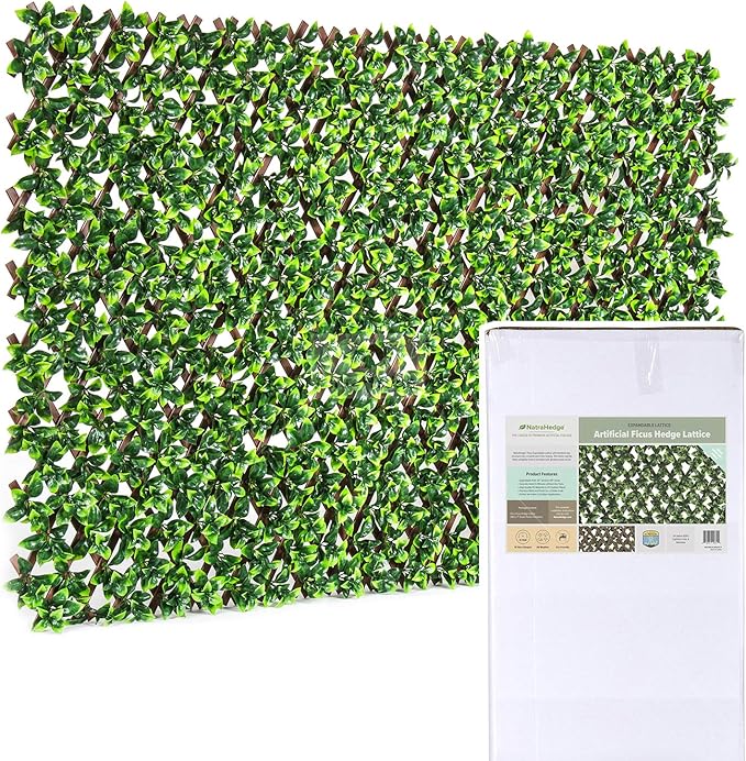 NatraHedge Artificial Ficus Leaf Expandable Lattice