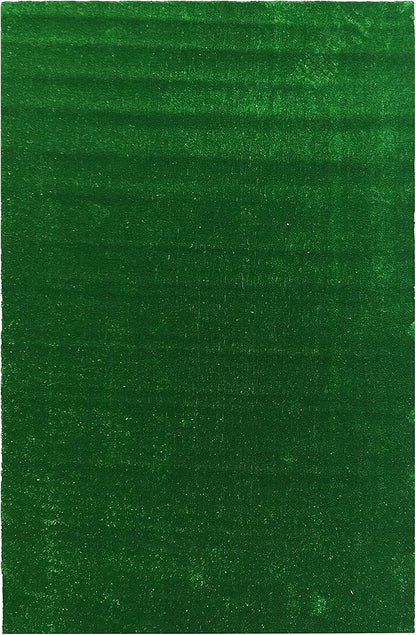 Ottomanson Artificial Grass Turf 6'6" x 9'2" Indoor Outdoor Faux Grass Rug with Drainage Holes, Customizable with Extra Long Size Options, Perfect for Patio Lawn Balcony Weddings Photoshoot Backdrop