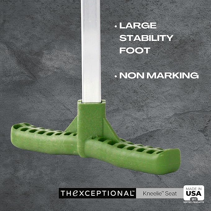 TheXceptional Kneelie | Ergonomic Kneeling Bench Garden Stool for Gardening and Kneeler with Easy Up Assist Handles | Durable Garden Kneelers for Seniors | Made in USA by Vertex Products | Model EX150