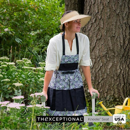TheXceptional Kneelie | Ergonomic Kneeling Bench Garden Stool for Gardening and Kneeler with Easy Up Assist Handles | Durable Garden Kneelers for Seniors | Made in USA by Vertex Products | Model EX150