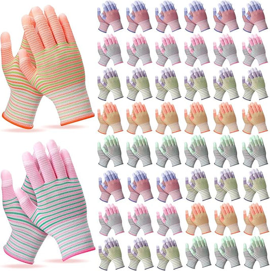 50 Pairs Gardening Gloves, Gardening Yard Gloves for Women and Men, Non Slip Rubber Coated, Breathable & Durability(Free Size)