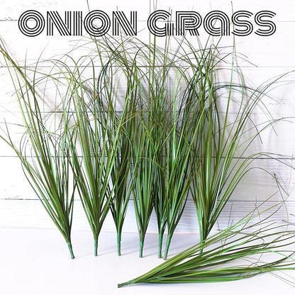 16PCS Artificial Plants,Artificial Shrubs Wheat Grass Greenery,Artificial Greenery Stems Fake Outdoor Plants for Home Decor,Fake Tall Grass Artificial Grass Plant for Outdoor Indoor Decor
