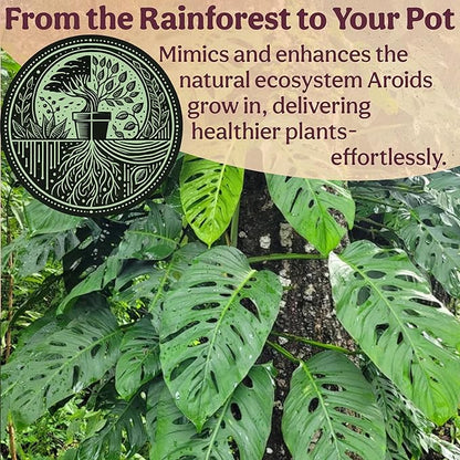 Craft Aroid Potting Mix- Elite Organic Alocasia, Philodendron, Monstera Soil Mix, Chunky, Well Draining Potting Soil for Indoor Plants, All Tropical Plants & Houseplants, Sustainable & Peat Free 4QT