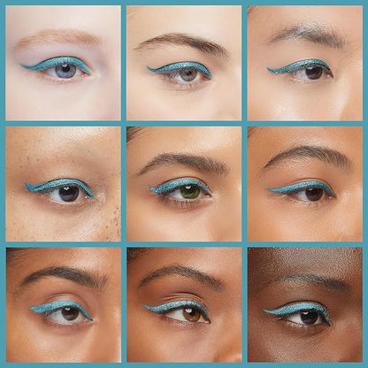 Julep When Pencil Met Gel Sharpenable Multi-Use Longwear Eyeliner Pencil - Neon Blue Shimmer - Transfer-Proof - High Performance Liner
