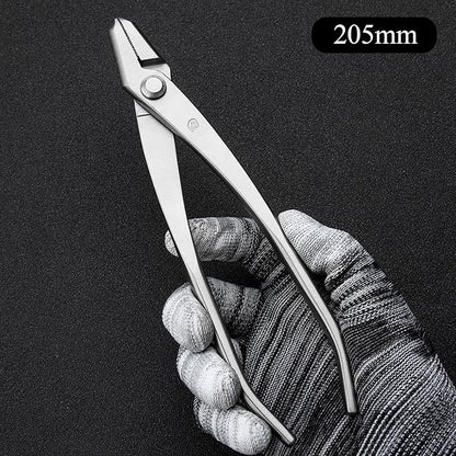 TianBonsai Bonsai Tools 5-Piece Alloy Steel Bonsai Tool Kit in Cluding 205mm Wire Cutter / 205mm Round Edge Cutter / 205mm Jin Plier / 200mm Straight Root Hook/Tweezers(NBK5-02)
