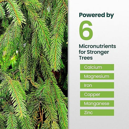 32oz Evergreen Fertilizer - Makes 32 Gallons of Evergreen Tree Fertilizer, Nutrient-Rich Tree Food for Lush, Resilient Foliage, Strong Branches, and Vibrant Greenery All Year Round
