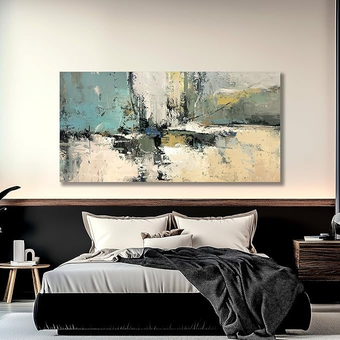 Belmrxne Abstract Canvas Wall Art Colorful Wall Decor Modern Minimalist Artwork for Living Room Bedroom Dining Room Office Home Decor 20x40 Inch
